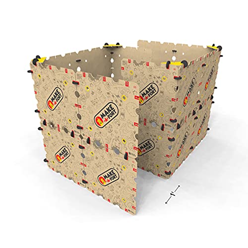 Kit de explorador Make-A-Fort: construye increíbles fuertes, laberintos, túneles y más. Diversión familiar para niños de 4 años en adelante. Durable, reutilizable y fabricado en Suiza.