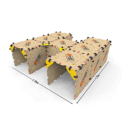 Kit de explorador Make-A-Fort: construye increíbles fuertes, laberintos, túneles y más. Diversión familiar para niños de 4 años en adelante. Durable, reutilizable y fabricado en Suiza.