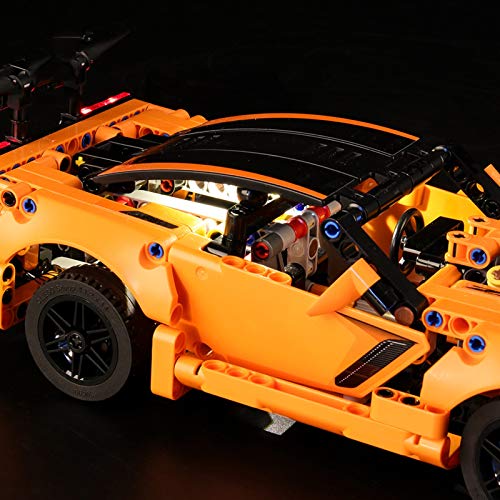 Kit De Iluminación Led para Lego Techinc Chevrolet Corvette ZR1, Compatible con Ladrillos De Construcción Lego Modelo 42093, NO Incluido En El Modelo