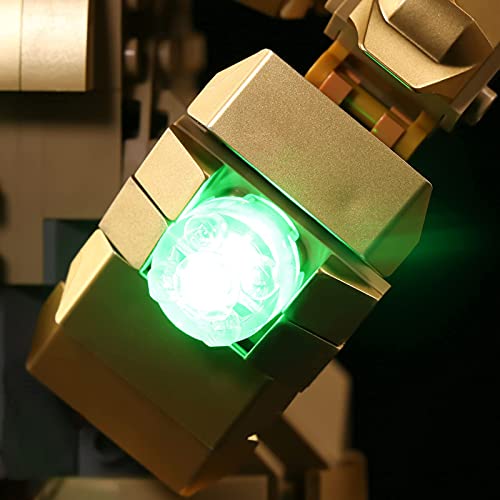 Kit de luz LED para Lego 76191 Infinity Collectible Building Guauntlet, luces de decoración para Thanos modelo de guantelete de mano derecha