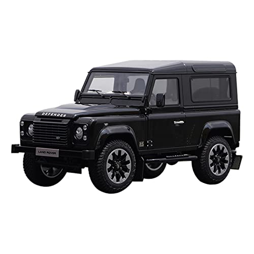 Kit Juguetes Coches Metal Resistente 1/18 para Land Rover Guardian 90 SUV Modelo De Coche Aleación Negra Exhibición Decoración Regalo Coleccionable Maravilloso Regalo