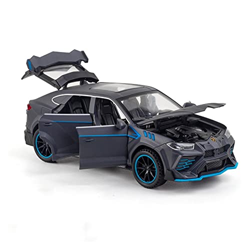 Kit Juguetes Coches Metal Resistente para Lamborghini Urus 1:32 Simulación Aleación Fundición Presión Tire hacia Atrás Modelo Coche Deportivo Colección Juguetes Maravilloso Regalo (Color : Negro)