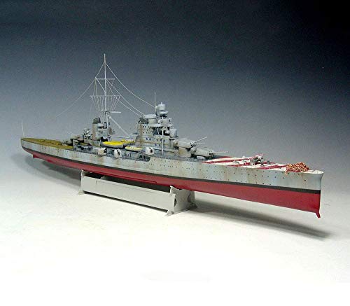 Kits de Modelo de Rompecabezas de portaaviones Militares, Escala 1/700, Juguetes de Rompecabezas de Crucero Pesado de Zara de Italia, Regalos para niños, 20,5 Pulgadas