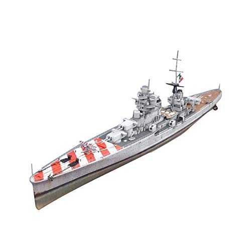 Kits de Modelo de Rompecabezas de portaaviones Militares, Escala 1/700, Juguetes de Rompecabezas de Crucero Pesado de Zara de Italia, Regalos para niños, 20,5 Pulgadas