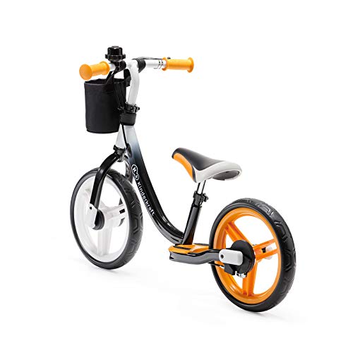 kk Kinderkraft Bicicleta sin Pedales SPACE, Sillín Ajustable, con Freno, Naranja