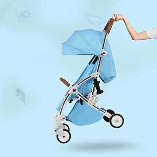 KKCD-Cochecito De Bebésilla De Paseo Kid Pram | Cochecito De Bebé Plegable Con Freno Seguro, Respaldo Ajustable, Que Incluye Reposapiés, Ruedas Giratorias De 360 ​​grados, Para Edades De 0 A 5 Años Si