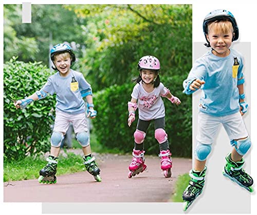 KMILE Patines en línea Niños para niños Patines de Rodillos Patines Roller Blades ABEC 7 Patines en línea para niños de Carbono Zapato Ajustable (Size : 31-36EU)