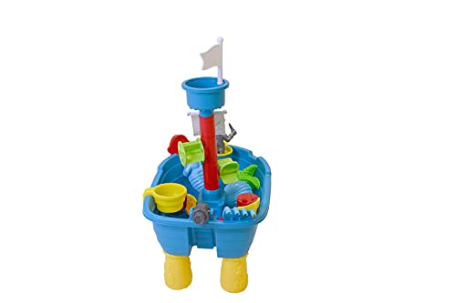 KNORRTOYS.COM- Mesa de Arena y Agua, diseño de Barco Pirata, Color carbón (39200)