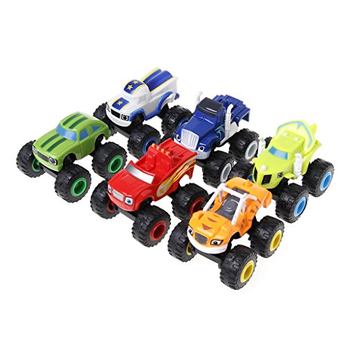 Kofun Juguete del Coche, Blaze Machines Vehicle Toy Racer Cars Transformación de Camiones Juguetes Regalos para niños Juguete de Coche Rojo