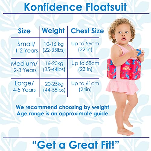 Konfidence Float Suit, Traje, Unisex, Color Clownfish, tamaño 2-3 años