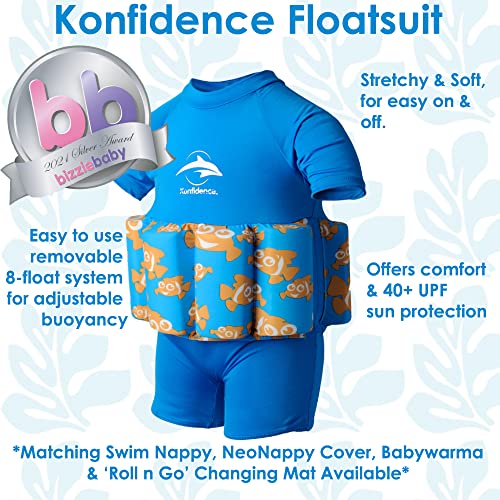 Konfidence Float Suit, Traje, Unisex, Color Clownfish, tamaño 2-3 años