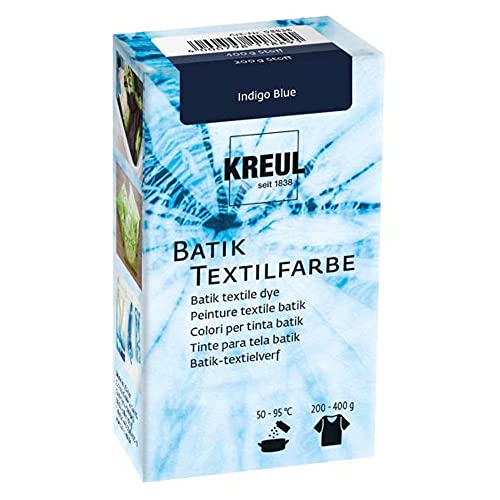 Kreul 98538 Javana Batik - Tinte textil (70 g, polvo de color azul índigo para teñir textiles con la técnica Shibori)