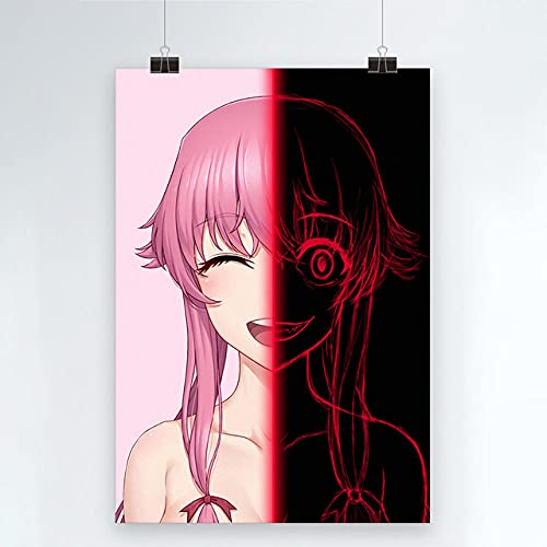 Kucyaty 5D Pintura Diamante Adulto Niños Diy Diamond Painting Kit Completo,30×40Cm,Herramienta×2,Diario Del Futuro,Mirai Nikki Mosaicos Cuadro Cristal Padres Hijos Descompresión Juguete