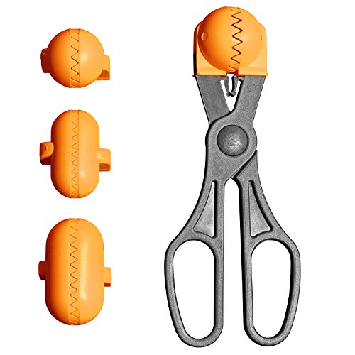 La Croquetera - Color Naranja - utensilio Multiuso con 4 moldes Intercambiables para masas- para croquetas, albóndigas, Bolas, Sushi - 100% español : Patentado y Fabricado en España