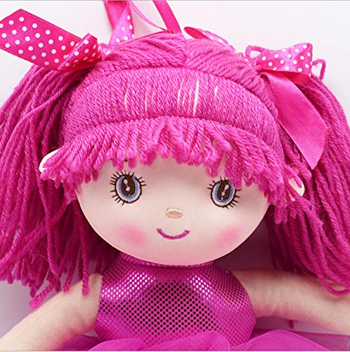 LAARNT Muñeca de Trapo de Ballet muñeca de simulación Rosa Roja Regalo de Niña de Juguete para niños Esponja Suave y cómoda 40 cm