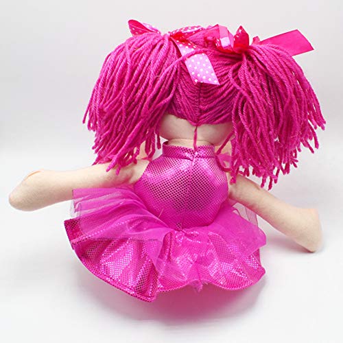 LAARNT Muñeca de Trapo de Ballet muñeca de simulación Rosa Roja Regalo de Niña de Juguete para niños Esponja Suave y cómoda 40 cm