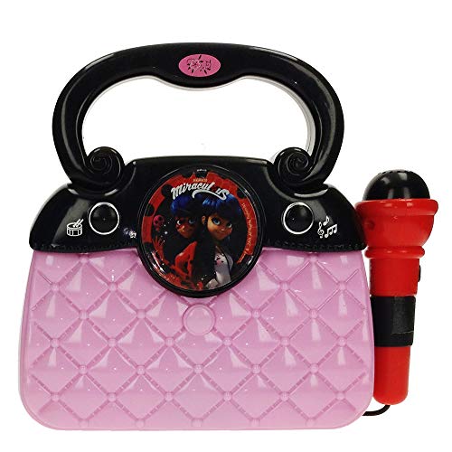 Ladybug- Miraculous: Tales of Ladybug & Cat Noir Zag Bolso con Micro, Luces, ritmos y conexión MP3 (Claudio Reig 2684.0)