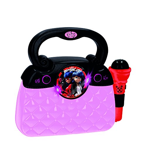 Ladybug- Miraculous: Tales of Ladybug & Cat Noir Zag Bolso con Micro, Luces, ritmos y conexión MP3 (Claudio Reig 2684.0)