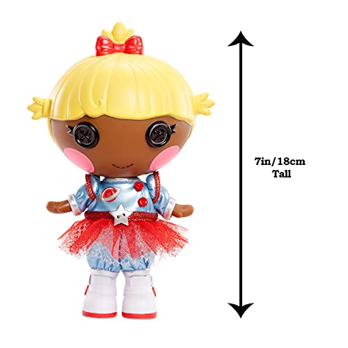 Lalaloopsy Littles Doll Comet Starlight con Gusanito-Muñeca Astronauta de 18cm con Vestido Rojo y Azul y Zapatos Removibles-Caja Reutilizable como casa-Edad 3-103 años, Color (577331C3)