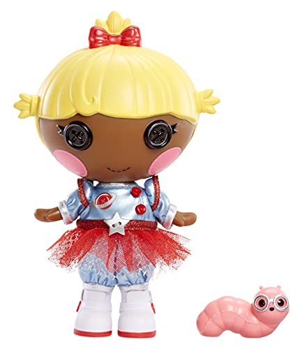 Lalaloopsy Littles Doll Comet Starlight con Gusanito-Muñeca Astronauta de 18cm con Vestido Rojo y Azul y Zapatos Removibles-Caja Reutilizable como casa-Edad 3-103 años, Color (577331C3)