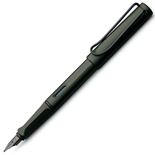 Lamy 17-LH Safari Fountain - Pluma estilográfica, para zurdos, color Umbra