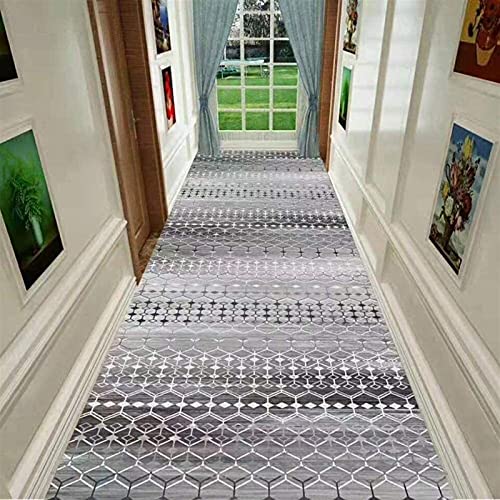 Larga alfombra de corredor de pasillo con espalda antideslizante, estera de puerta brillante suave para la escalera de la escalera de la escalera de la escalera de la escalera de la escalera de la esc