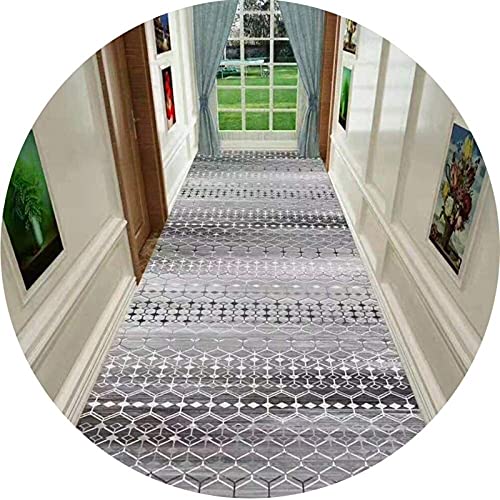 Larga alfombra de corredor de pasillo con espalda antideslizante, estera de puerta brillante suave para la escalera de la escalera de la escalera de la escalera de la escalera de la escalera de la esc