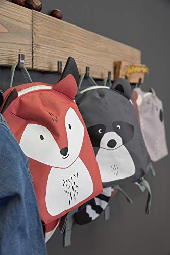 LÄSSIG About Friends Tiny Backpack Mochila infantil pequeña para el jardín de infancia con correa para el pecho a partir de 2 años, 24 cm, 3,5 L, Racoon