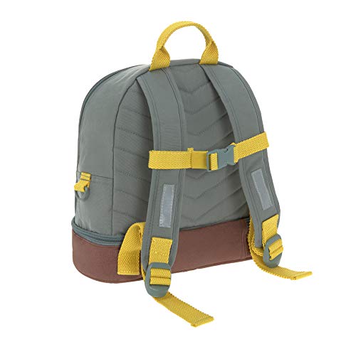 LÄSSIG Adventure Mochila infantil para jardín de infancia con correa para el pecho a partir de 3 años, 27 cm, 4,5 L, Bus verde