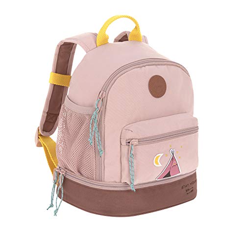 LÄSSIG Adventure Mochila infantil para jardín de infancia con correa para el pecho a partir de 3 años, 27 cm, 4,5 L, Tipi rosa