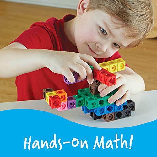 Learning Resources Grandes constructores Cubos Mathlink, Color (LER9291)