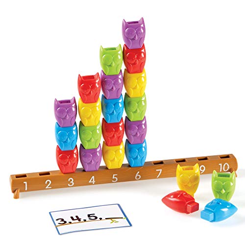 Learning Resources- Set de Actividades de Contar del 1 al 10 con búhos, Color (LER7732)