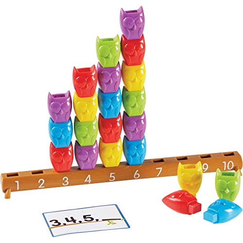 Learning Resources- Set de Actividades de Contar del 1 al 10 con búhos, Color (LER7732)