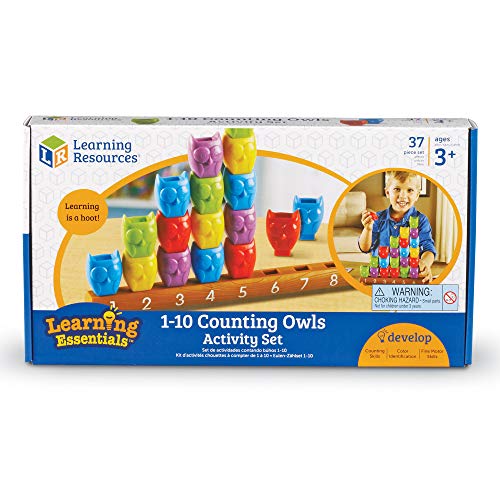 Learning Resources- Set de Actividades de Contar del 1 al 10 con búhos, Color (LER7732)