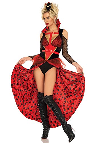 Leg Avenue Rebel Red Queen Disfraz