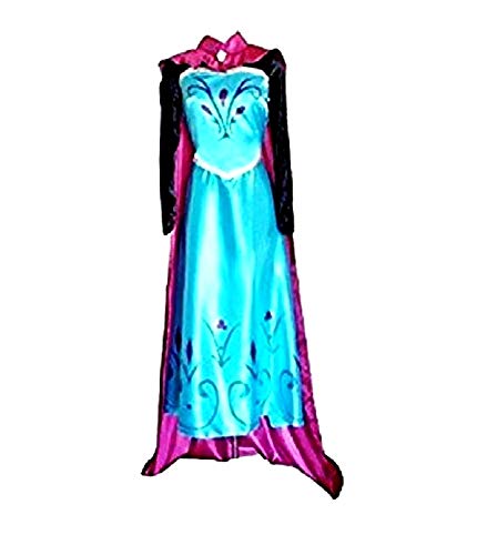 Legisdream Carnival Vestido Modelo Elsa coronación del Traje de la Princesa del Hielo del Nuevo Cine Cine para Adultos Mujer de la Idea de Vestir Chica Cosplay tamaño XL