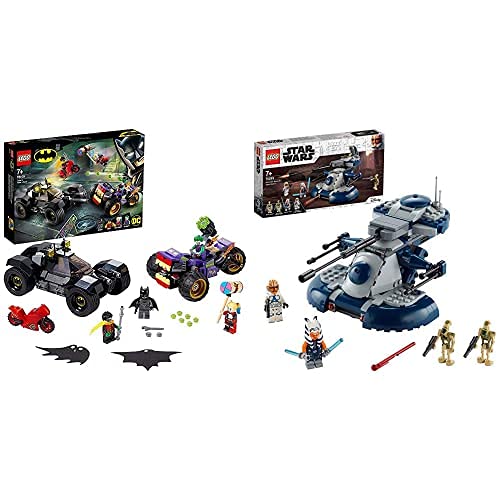 LEGO 76159 DC Batman Persecución De La Trimoto del Joker Juguete De Construcción+ 75283 Star Wars Tanque Blindado De Asalto (Aat) Juguete De Construcción