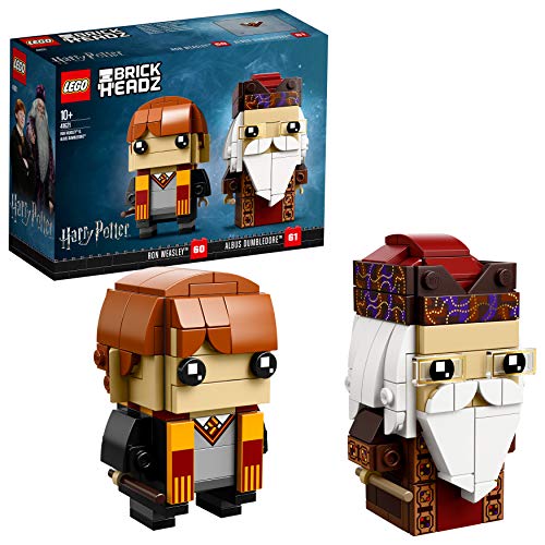 Lego Brickheadz 41621 Set De Construcción Ron Weasley Y Albus Dumbledore, Multicolor