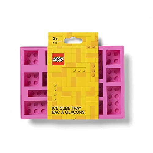 LEGO Cubitera de Hielo, Pink, Silicona, One Size