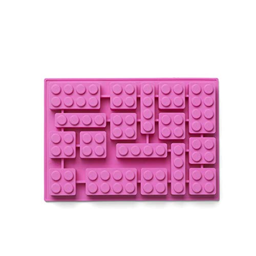 LEGO Cubitera de Hielo, Pink, Silicona, One Size