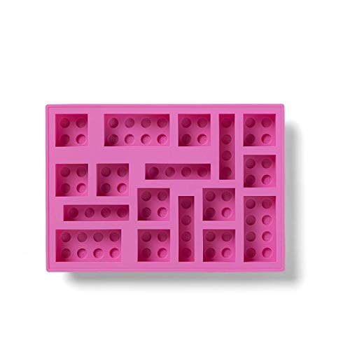 LEGO Cubitera de Hielo, Pink, Silicona, One Size