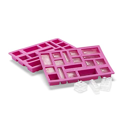 LEGO Cubitera de Hielo, Pink, Silicona, One Size