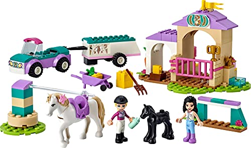 LEGO Friends Horse Training and Trailer 41441 Kit de construcción Friends Stephanie y Emma y 2 animales; nuevo 2021 (148 piezas)