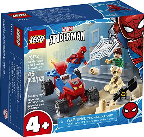 LEGO Marvel Spider-Man: Spider-Man y Sandman Showdown 76172 Juguete de construcción coleccionable, nuevo 2021 (45 piezas)