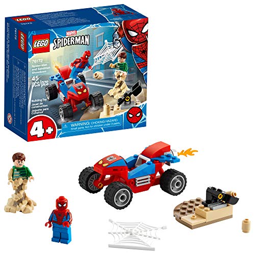 LEGO Marvel Spider-Man: Spider-Man y Sandman Showdown 76172 Juguete de construcción coleccionable, nuevo 2021 (45 piezas)