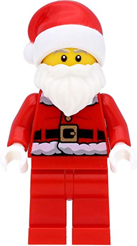 LEGO Minifigura de Santa Claus (espalda impresa), Papá Noel y accesorios