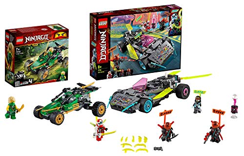 Lego NINJAGO-Set: 71700 Legacy Lloyds - Coche de ladrones de la selva con minifigura Lloyd + 71710 ninja tuning con cuchillas separadoras a partir de 8 años