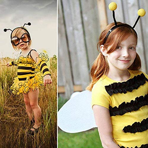 Leiouser - Diadema para mujer y niña, diseño de abeja, con pompón, para disfraz de cosplay