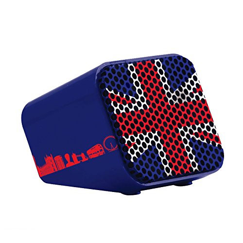 LEXIBOOK-BT011UK Mini Altavoz con Bluetooth 3.0, Color Azul (BT011UK)