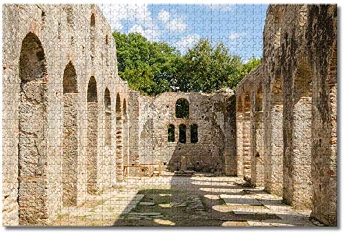 LFNSTXT Albania Butrint Parque Nacional Rompecabezas Rompecabezas para adultos niños 500 piezas de madera Puzzle Juego para regalos Decoración del hogar Recuerdos especiales de viaje